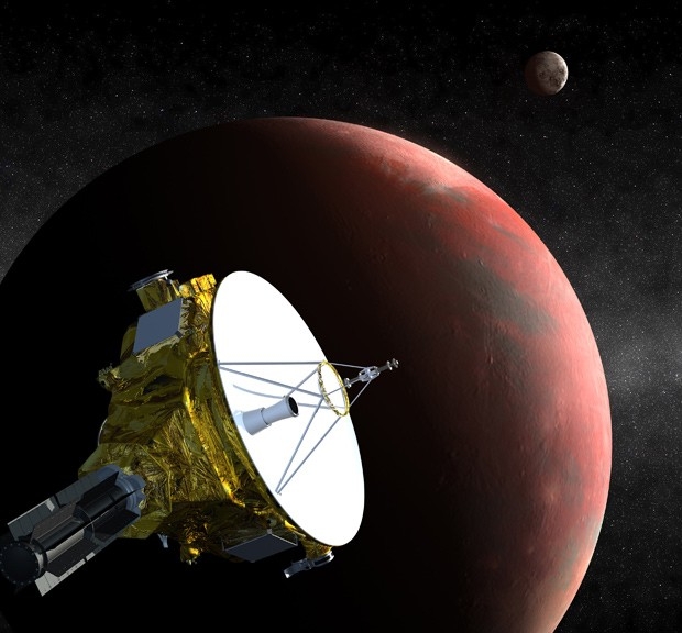 Concepo artsitca da espaonave New Horizons, atualmente em rota rumo a Pluto,  mostrada nesta imagem divulgada pela Nasa
