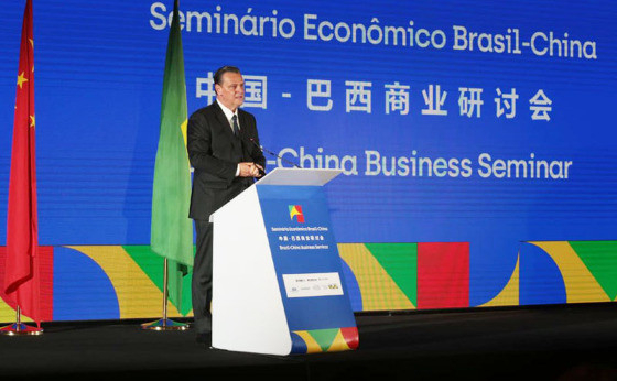 Na abertura do evento, o ministro da Agricultura e Pecuria do Brasil, Carlos Fvaro, comemorou os resultados da visita