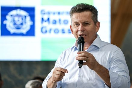 O governador do Estado Mauro Mendes