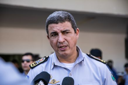 O comandante-geral da Polcia Militar, coronel Alexandre Mendes
