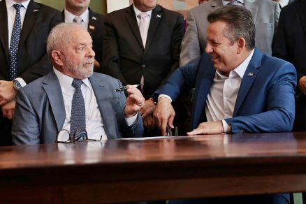 O presidente Lula e o governador Mauro Mendes