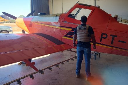 Aeronave que foi apreendida em uma empresa de Alto Araguaia est avaliada em R$ 800 mil