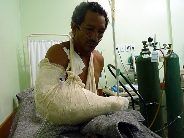 Edvaldo Bor ainda continua internado  espera de alta hospitalar (Foto: Funai/Alta Floresta)