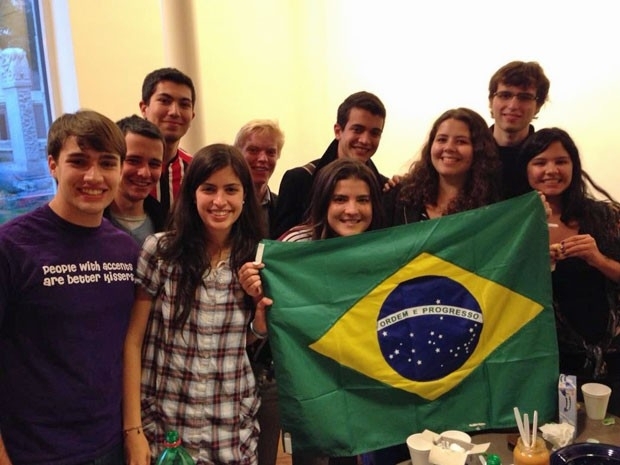 Grupo de brasileiros que estuda em Harvard (Foto: Arquivo pessoal)