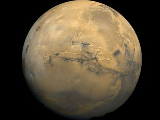 Com 3 mil km, o Valles Marineris atravessa uma das faces de Marte