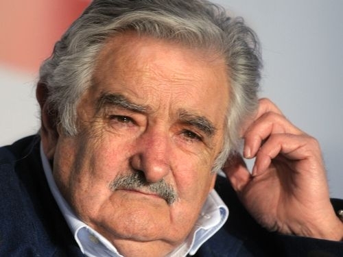 O presidente Jos Mujica durante uma conferncia no Uruguai, em outubro de 2011