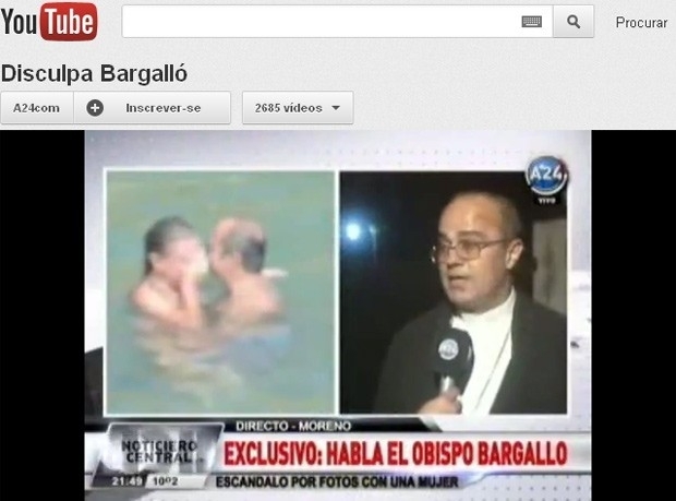O bispo Fernando Bargall se explica em entrevista ao canal Amrica 24, postada no YouTube