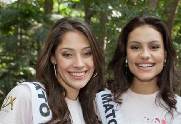 Miss MS, Raiza Vidal, e Miss MT, Jssica Duarte