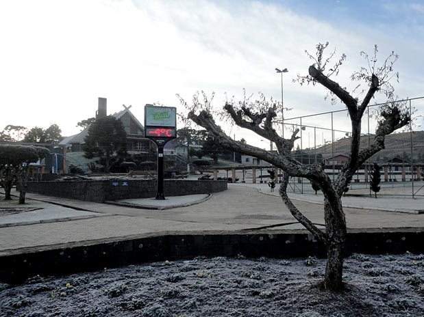 Cidade mais fria do Pas voltou a ter temperaturas negativas nesta quinta-feira