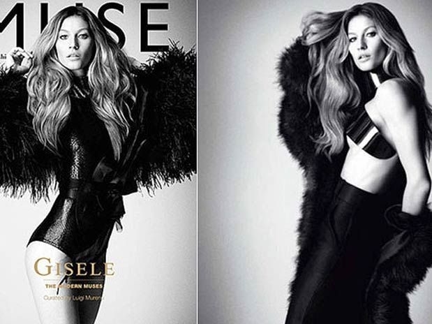 modelo Gisele Bnchen aparecer glamourosa na prxima edio da revista italiana de moda Muse Magazine