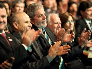 O presidente Lula participa nesta segunda-feira (18) de cerimnia de premiao promovida pela revista 