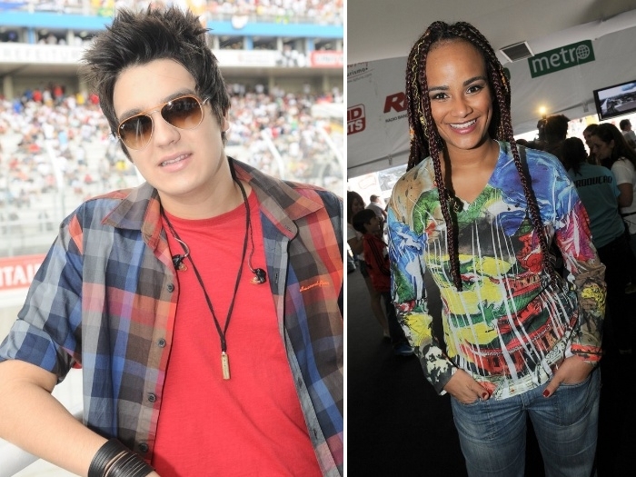 Luan Santana cantou o Hino Nacional Brasileiro ao lado de Luciana Mello, mas foi vaiado