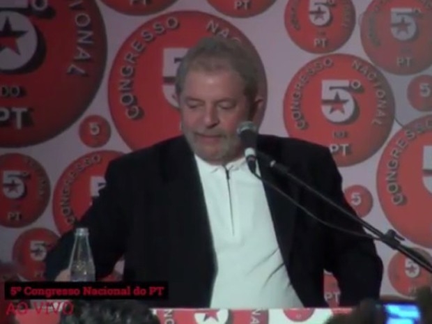 Lula participou do evento de lanamento da campanha de arrecadao do PT.