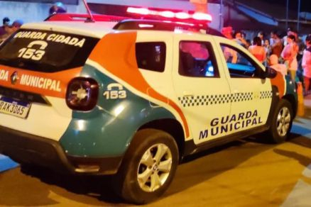 Viatura da Guarda Municipal; agentes foram acionados para atender a ocorrncia