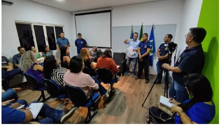 Reunio com diretores e Guarda Municipal foi realizada nesta semana  Foto: Prefeitura de Cceres