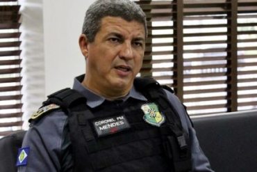 O coronel Alexander Mendes  o comandante-geral da Polcia Militar de Mato Grosso