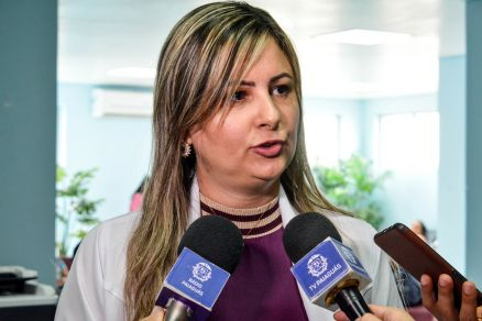 A interventora Danielle Carmona, atual responsvel por administrar a Sade de Cuiab