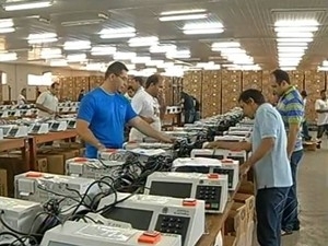 Em Marituba, no Par, so esperados 65 mil eleitores na eleio deste domingo(Foto:Reproduo/TV Liberal)