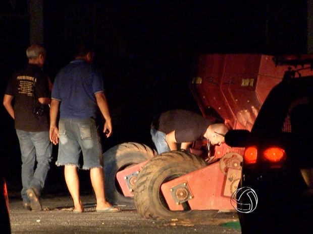 Rapaz de 27 anos morreu aps ser esmagado pormquina em Cuiab. (Foto: Reproduo/TVCA)