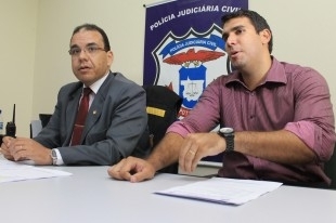 Delegado Huguinei Lopes (esquerda) e Diogo Santana: 