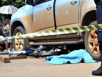 Acidente ocorreu na regio central de Querncia (Foto: Degenes Nogueira/ Querncia em Foco )