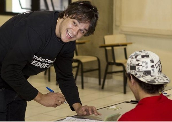 Leandro no dia da eleio para deputado estadual em 2010  (Arquivo/ G1)