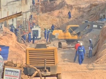 Obras para realizao da Copa do Mundo de 2014 em Mato Grosso (Foto: Reproduo/ TVCA)