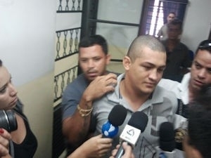 Weber Melquis est preso na Penitenciria Central do estado em Cuiab (Foto: Ericksen Vital / G1)