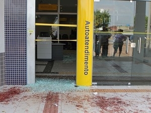 Assalto ocorreu em um banco na cidade de Marcelndia. (Foto: Cleverton Neves/Snotcias)