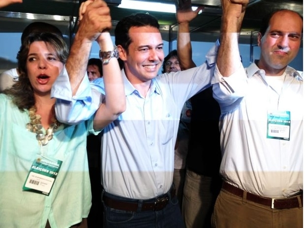 Candidato Ldio Cabral vai disputar o segundo turno em Cuiab (Foto: Kelly Martins/G1)