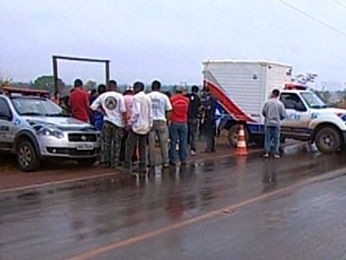 Candidato foi morto prximo ao anel virio da cidade (Foto: Reproduo / TVCA)