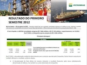 Relatrio da Petrobras entregue  CVM (Foto: Reproduo)