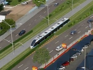 Obra do VLT em Cuiab deve custar pelo menos R$ 1,4 bilho  (Foto: Secopa/MT)