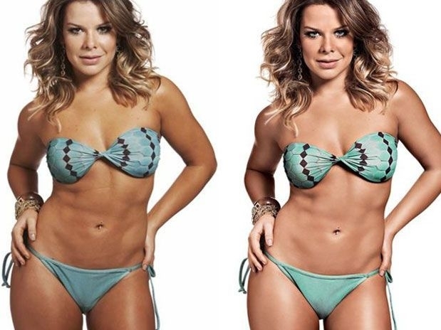 Fernanda Souza exibiu boa forma em imagem sem photoshop