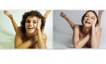 antes depois Luana Piovani reproduz foto famosa de Leila Diniz Depois