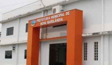 Fachada da Prefeitura de Nova Marilndia