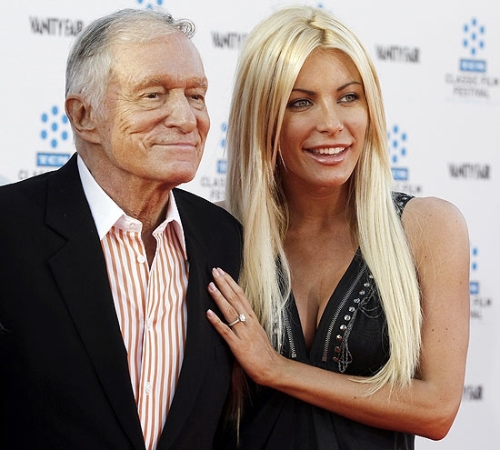 Hugh Hefner e sua noiva fugitiva, Crystal Harris, esto juntos novamente