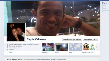  O perfil de Ingrid no Facebook 