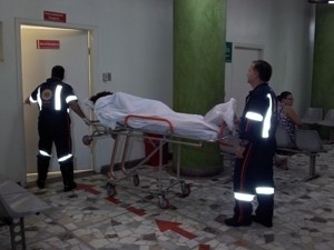 Me durante atendimento no hospital, em Campinas