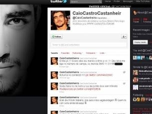 Caio castro divulgou nmero de celular no twitter