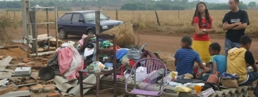 Chuva destruiu casas na cidade de Confresa 