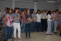 Grupo TAF reunido no salo de entrada da Sefa