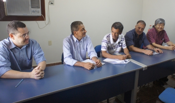 Prefeitos durante reunio do Consrcio Intermunicipal de Sade em Diamantino