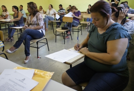 Prova escrita ocorreu na Escola Estadual Plcido de Castro