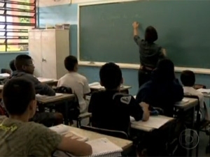 Alunos em aula