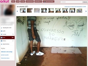 Fotos em rede social mostram jovem fazendo apologia a encontros