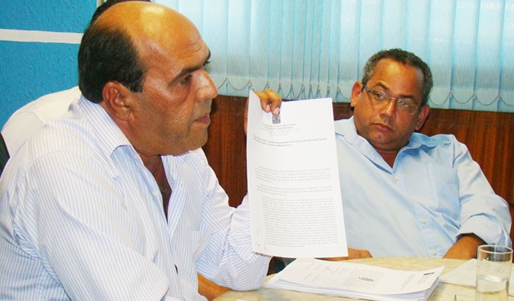 Jlio Pinheiro (PTB), presidente da Cmara de Cuiab, ao lado de Antnio Fernandes (PSDB), 2 vice-presidente