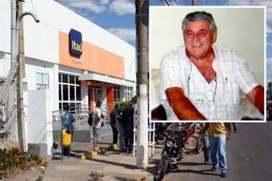 O empresrio Adriano, que foi brutalmente assassinado dentro da agncia do Ita: negligncia 