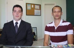 Advogado Raphael Arantes e o promoter Jorge Andrade, em entrevista ao MidiaNews