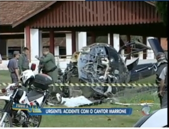 Marrone ( direita) estava em aeronave que caiu nesta segunda-feira em So Jos do Rio Preto